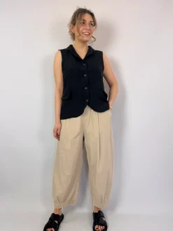 Mama b Kimchi Waistcoat Anthracite