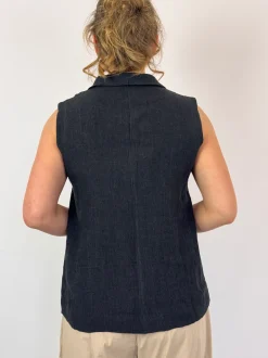 Mama b Kimchi Waistcoat Anthracite
