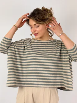 Mama b Kira Jumper Lago Stripe