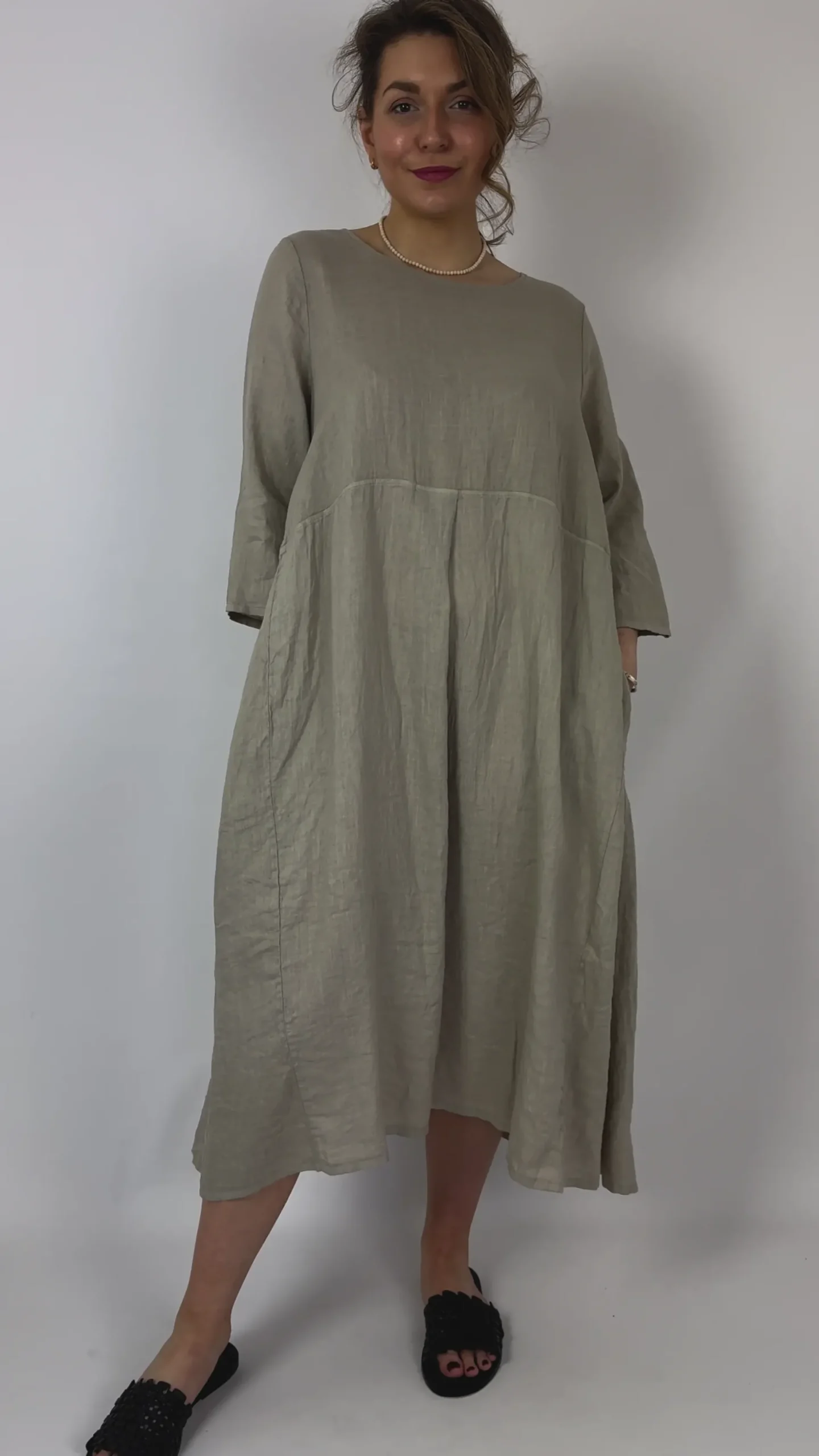 Mama b Rothko L Dress Grezzo