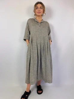 Muku C1358 Dress Grey Gingham