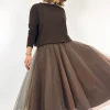 Officinae Tulle Skirt Brown