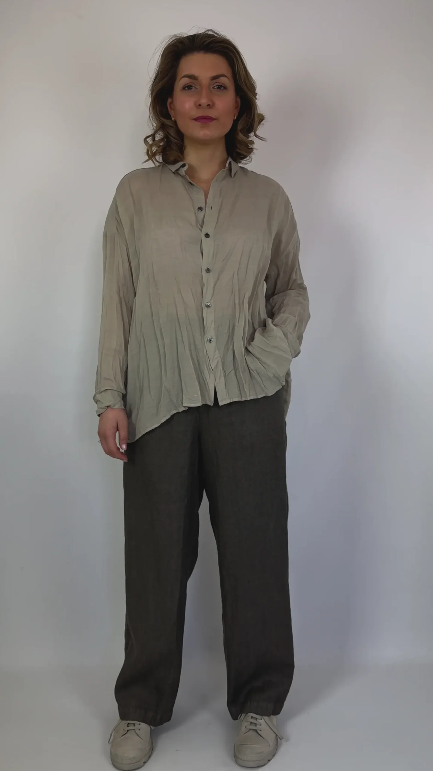 Pas De Calais 6636 Blouse Grey