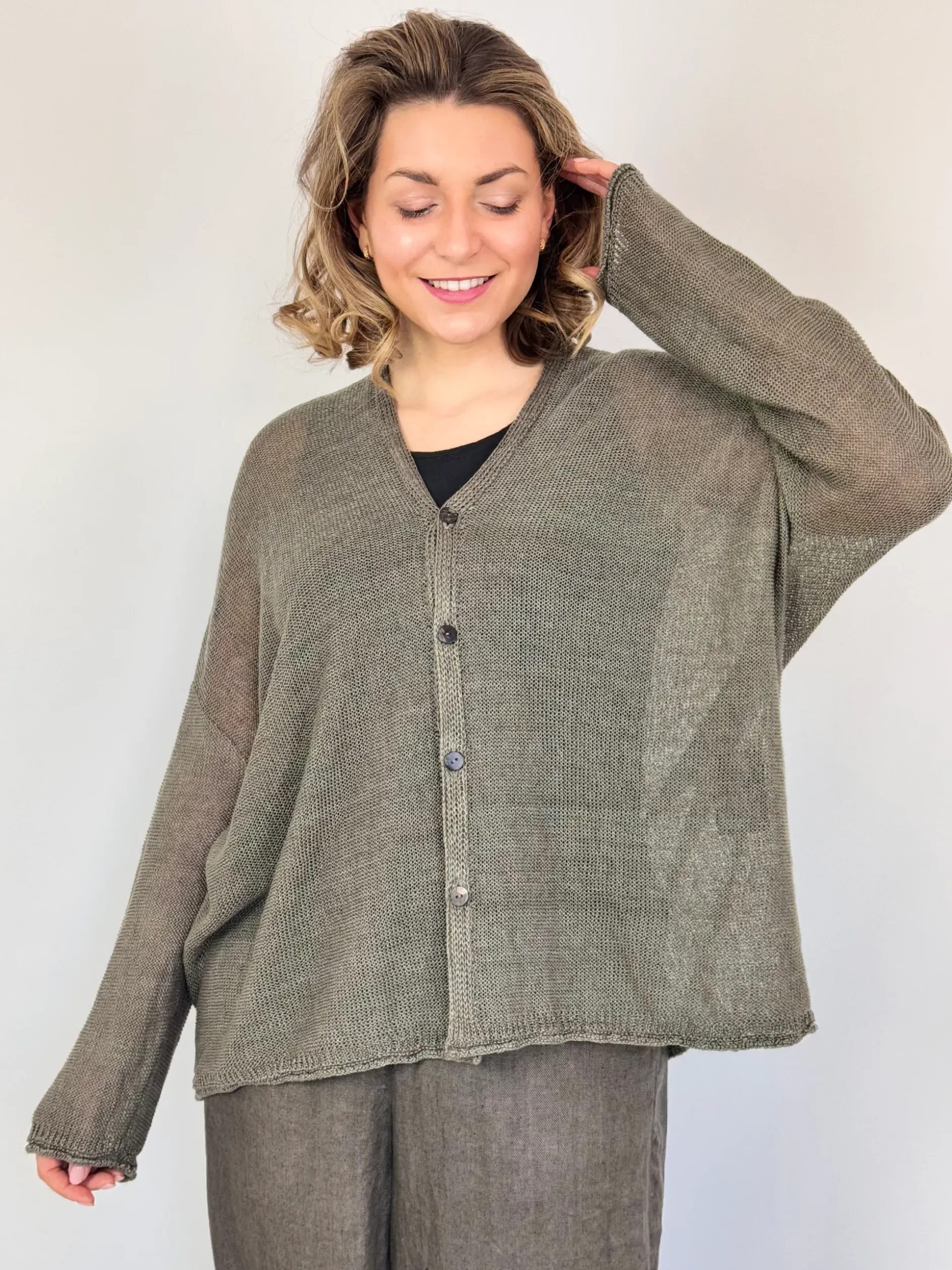 Pas De Calais 2566 Cardigan Greige