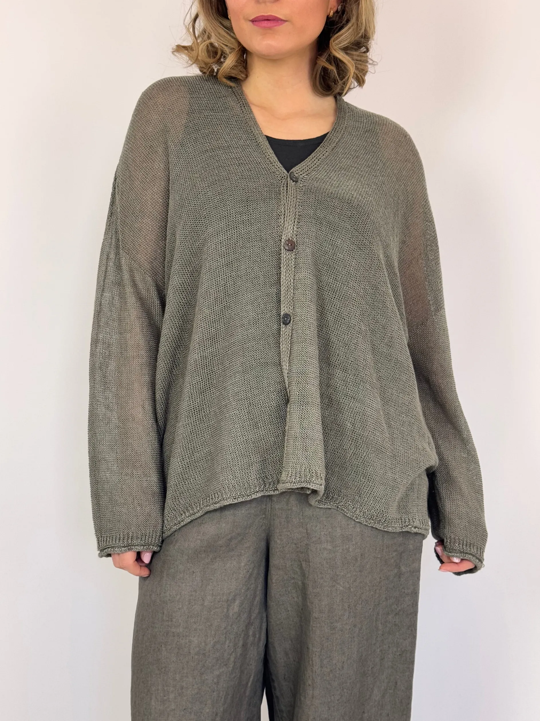 Pas De Calais 2566 Cardigan Greige