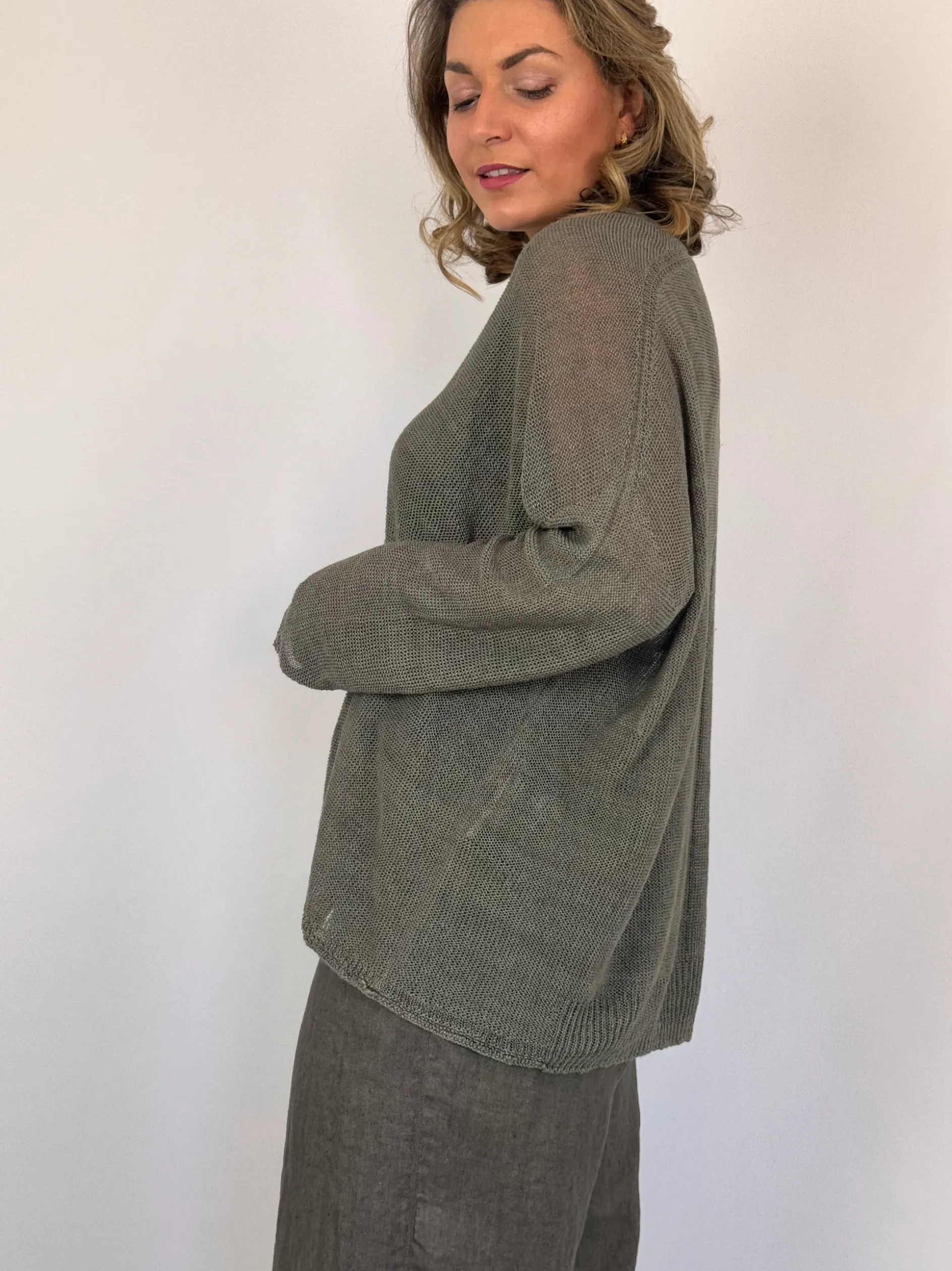 Pas De Calais 2566 Cardigan Greige