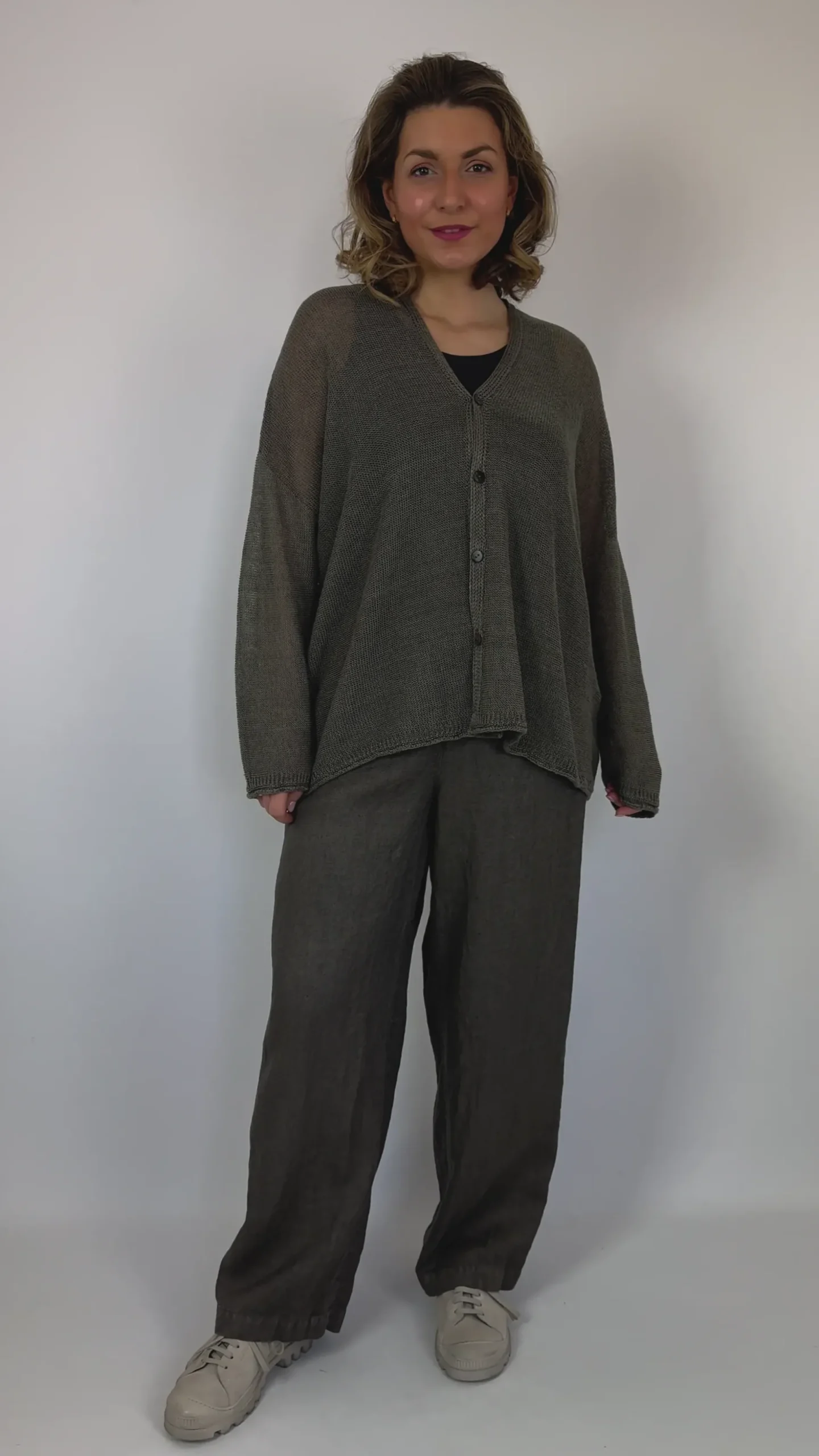Pas De Calais 2566 Cardigan Greige