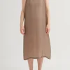 Pas De Calais 4458 Slip Dress Khaki