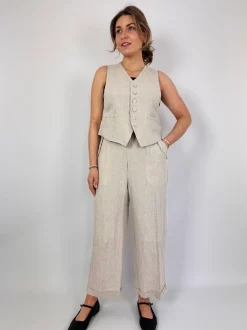 Pas De Calais 3321 Waistcoat Natural