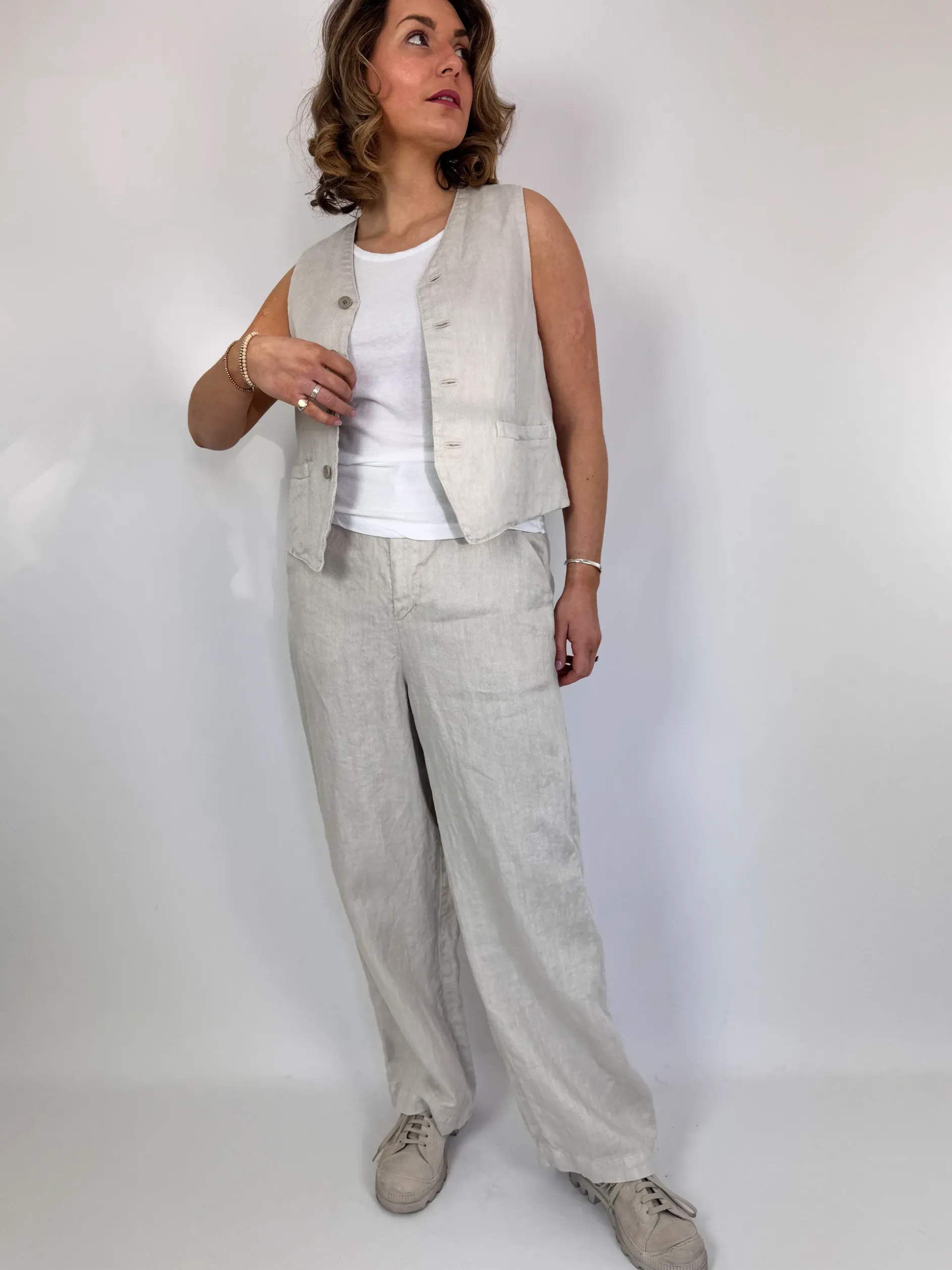 Pas De Calais 3323 Waistcoat Light Grey