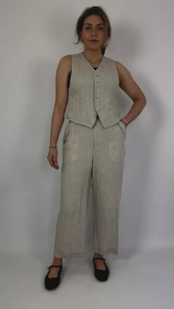 Pas De Calais 3321 Waistcoat Natural