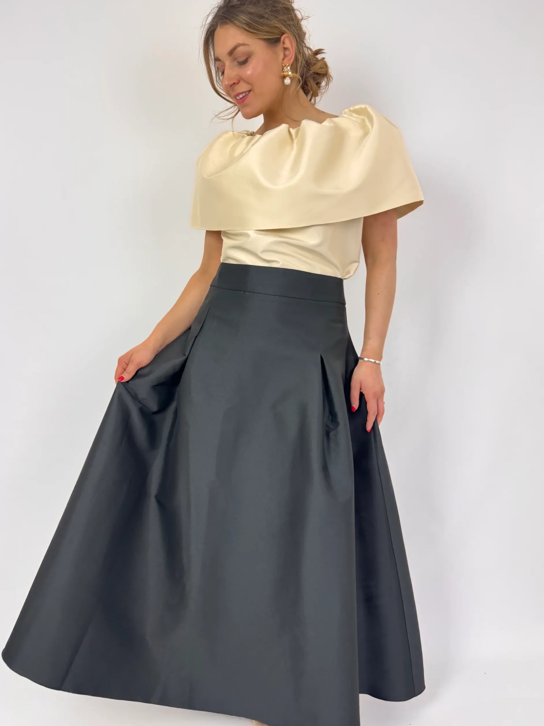 Roisin Linnane Halston Skirt Black