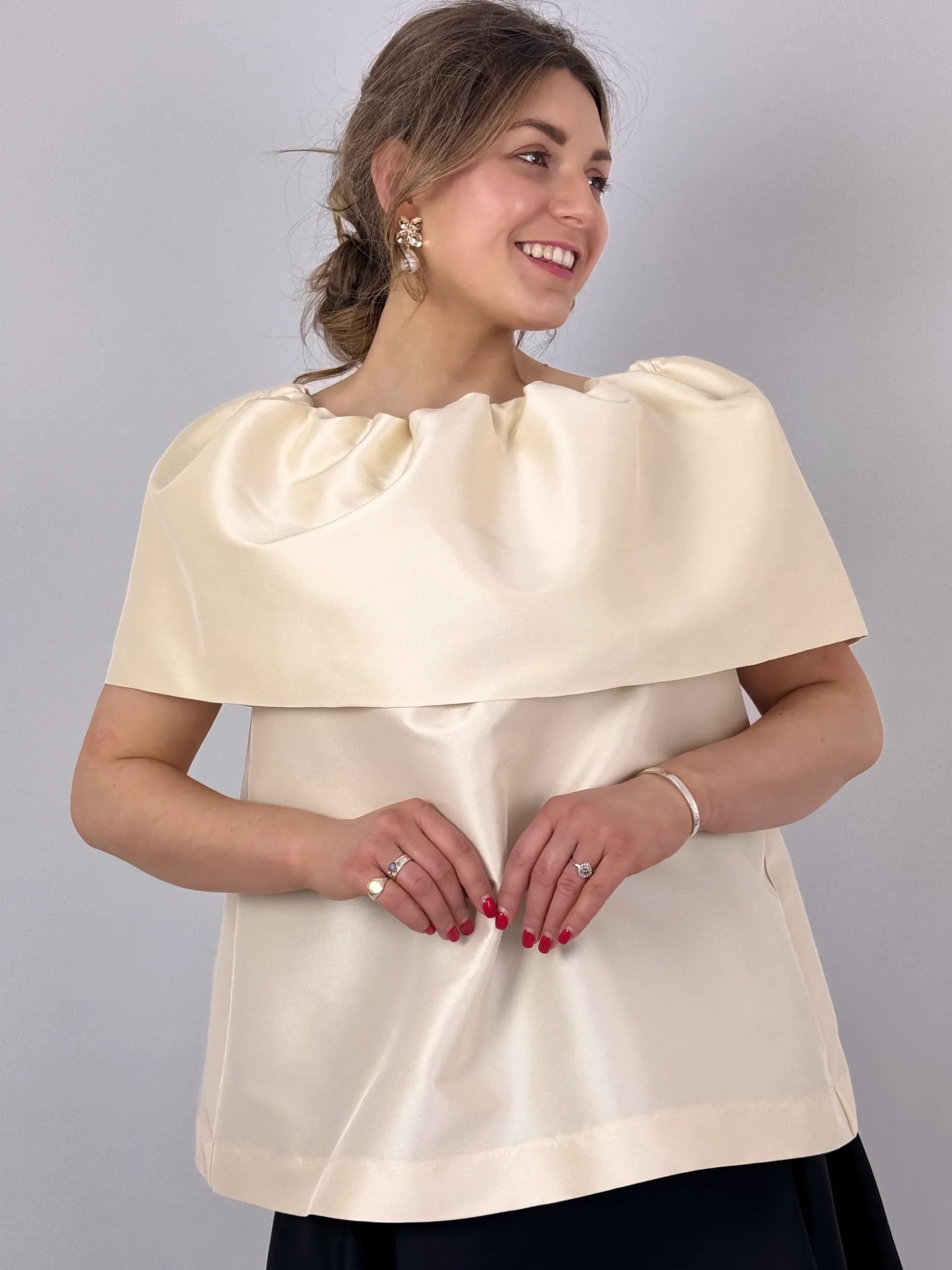Roisin Linnane Reese Blouse Ecru