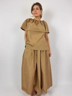 Roisin Linnane Reese Blouse Caramel