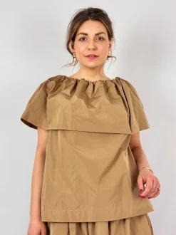 Roisin Linnane Reese Blouse Caramel