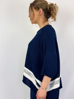Rundholz Black Label 0713 Jumper Navy Print