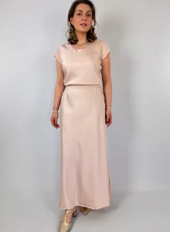 Sula Bias Cut Dress Peony