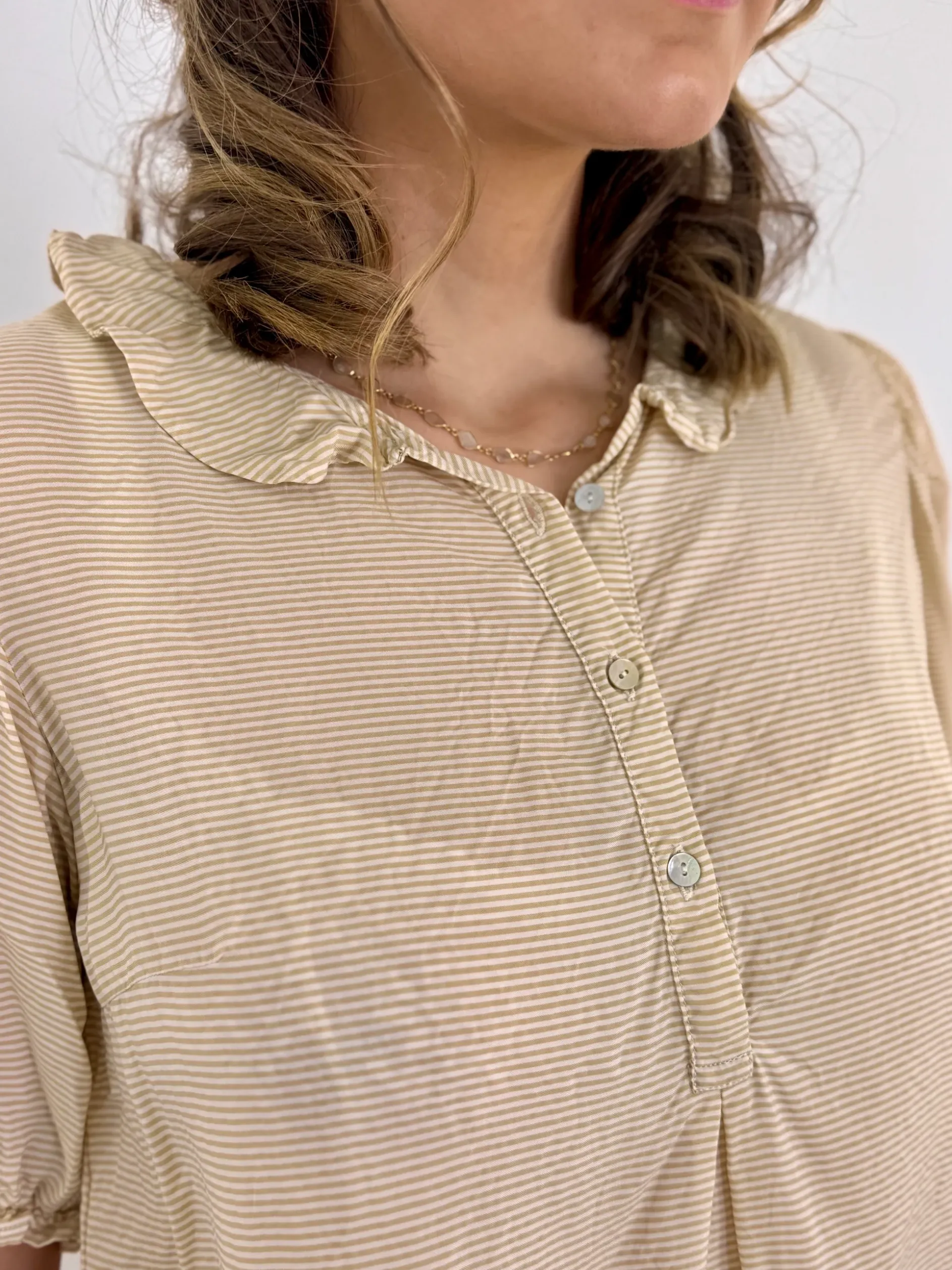 Sula Sweet Blouse Gold/Cream