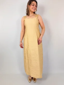 Sula Wide Strap Dress Biscotti