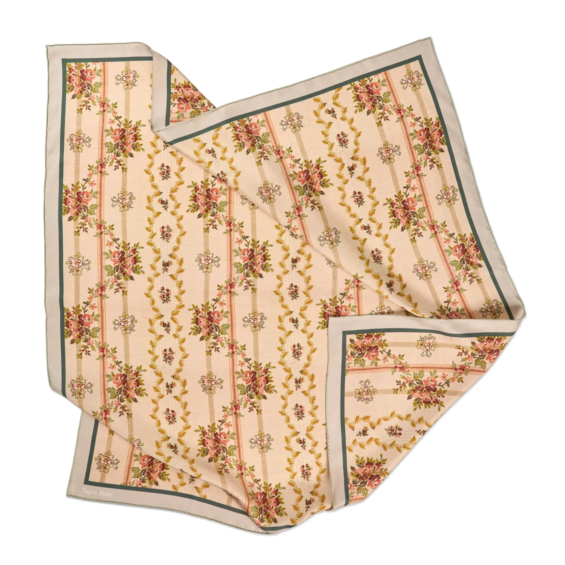 Tapis Noir Classical Pastel Stripe Scarf