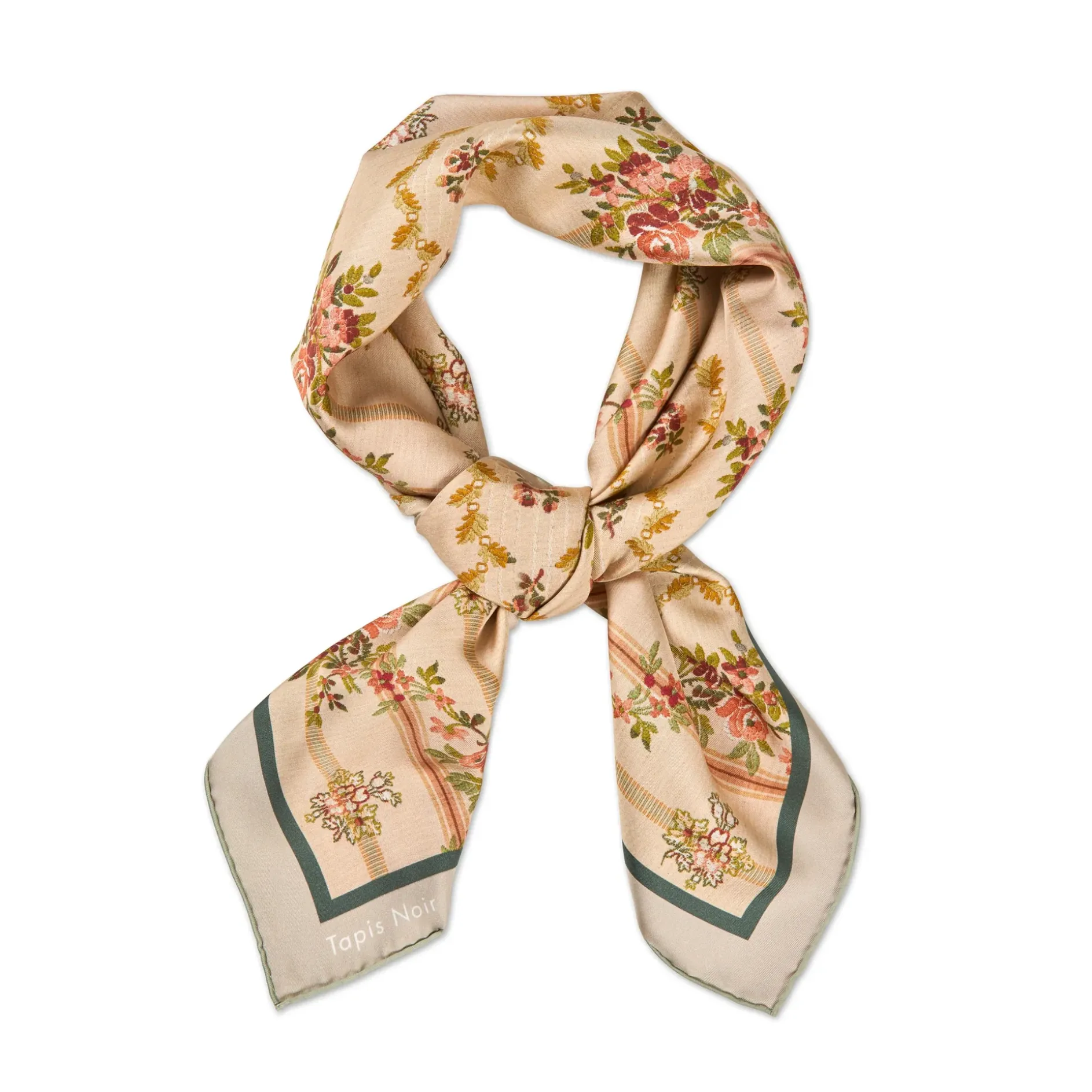 Tapis Noir Classical Pastel Stripe Scarf