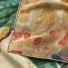 Tapis Noir Large Light Multicolour Flower Scarf