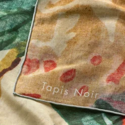 Tapis Noir Large Light Multicolour Flower Scarf