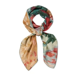 Tapis Noir Large Light Multicolour Flower Scarf