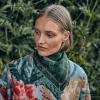 Tapis Noir Light Green Toile Scarf