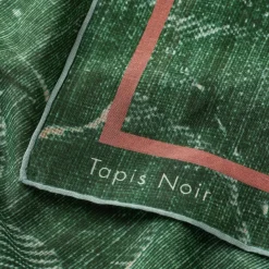 Tapis Noir Light Green Toile Scarf