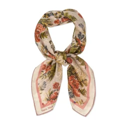 Tapis Noir Light Peach Flower Scarf