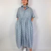 Toujours Gathered Dress Ivory