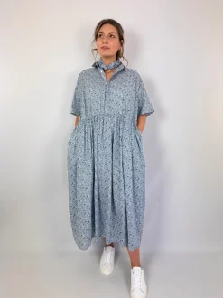 Toujours Gathered Dress Ivory