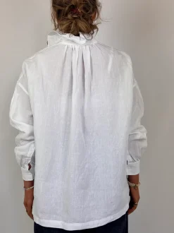 Toujours Ruffle Shirt White
