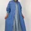 Toujours Work Smock Coat Indigo Blue