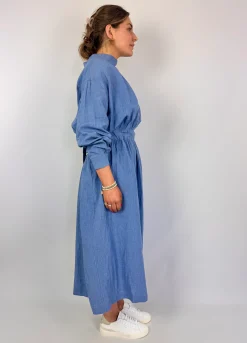 Toujours Work Smock Coat Indigo Blue
