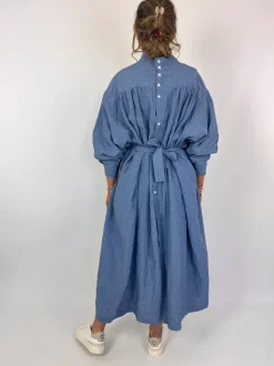 Toujours Work Smock Coat Indigo Blue